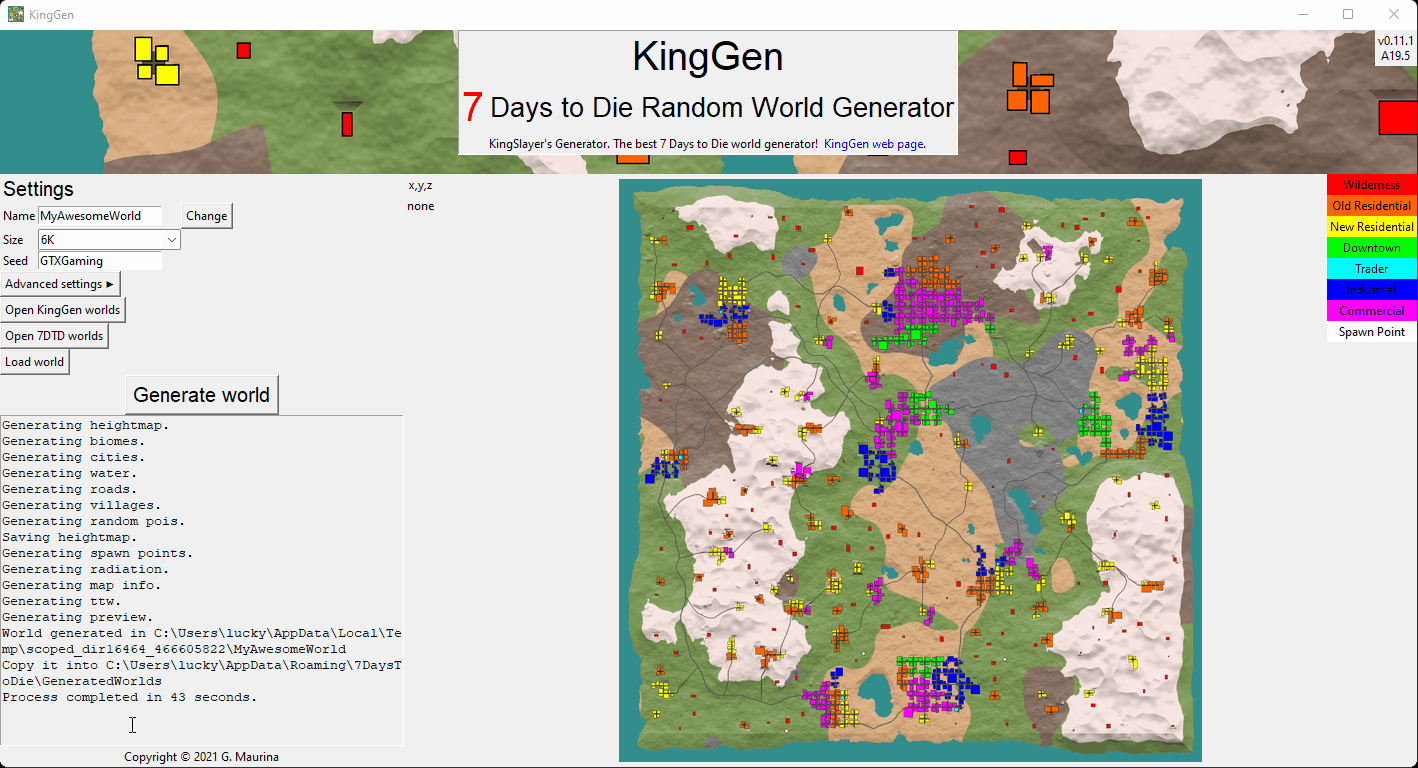 7 days to die no generated worlds folder