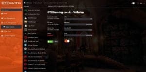 Valheim server hosting control panel image 1