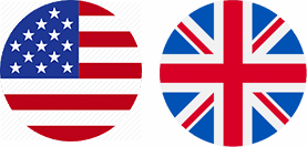 London and USA Flags London and USA Flags