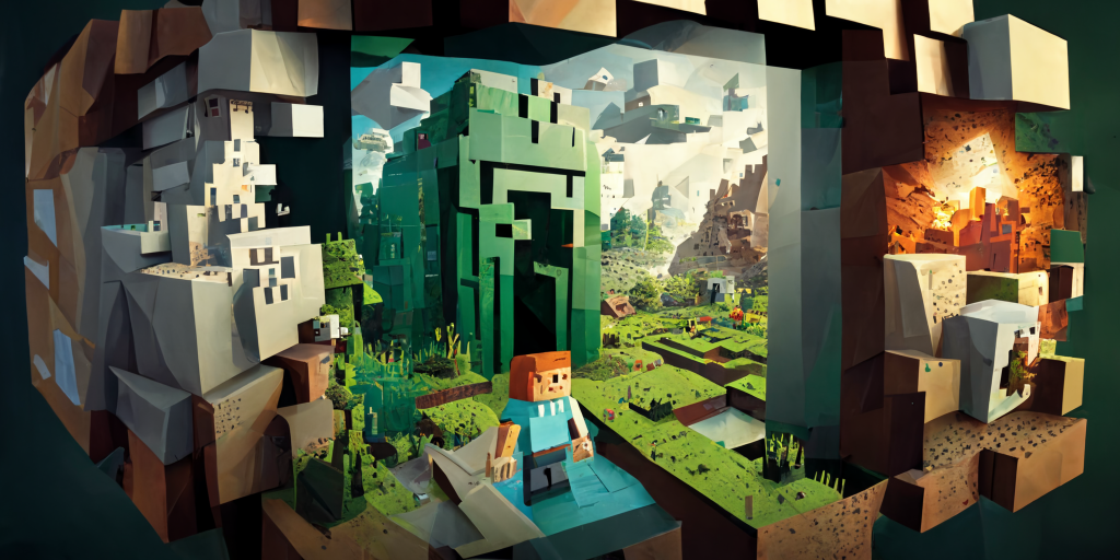Minecraft server hosting banner collage image