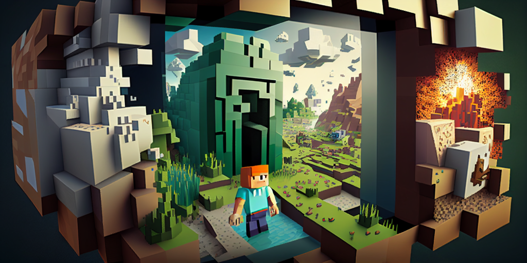 Minecraft server hosting banner collage image