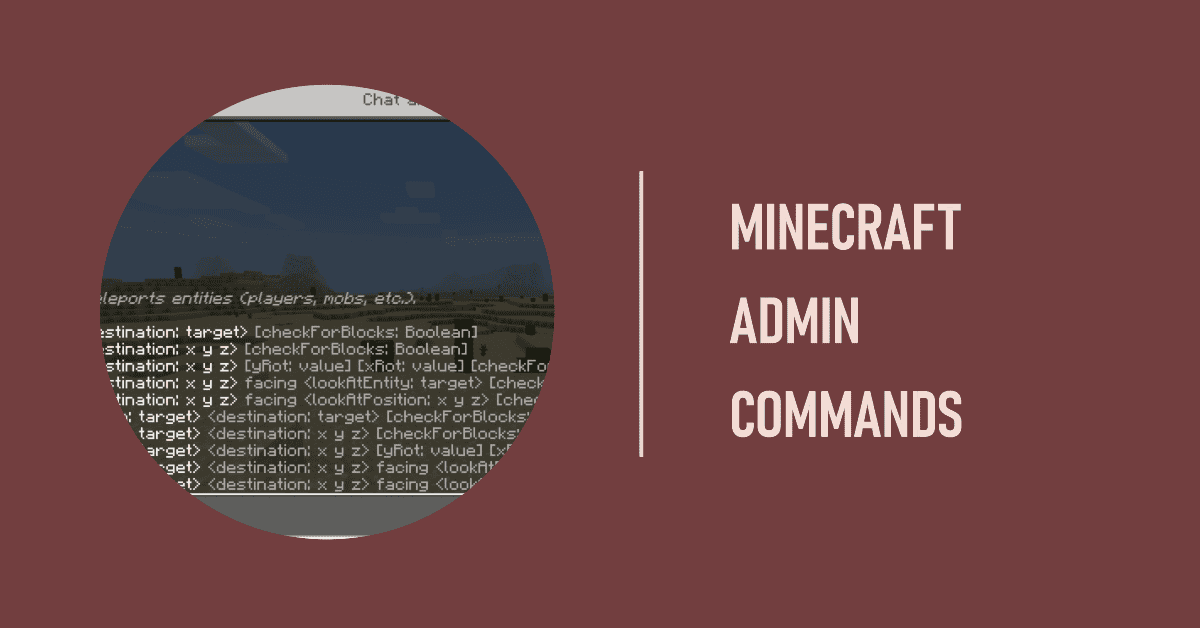 Minecraft Admin Commands