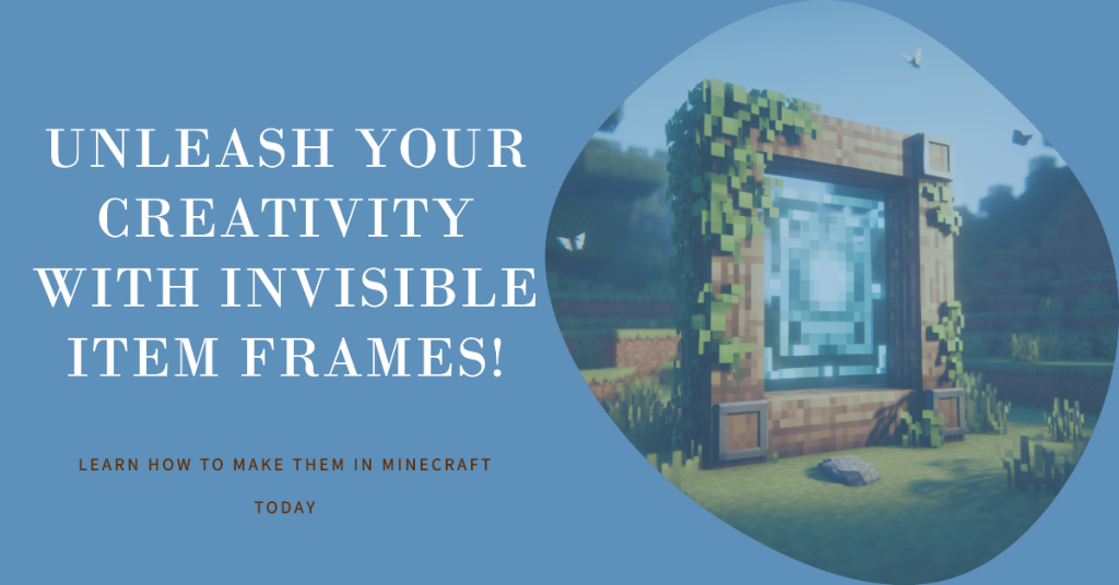 Hidden in Plain Sight Invisible Item Frames in Minecraft
