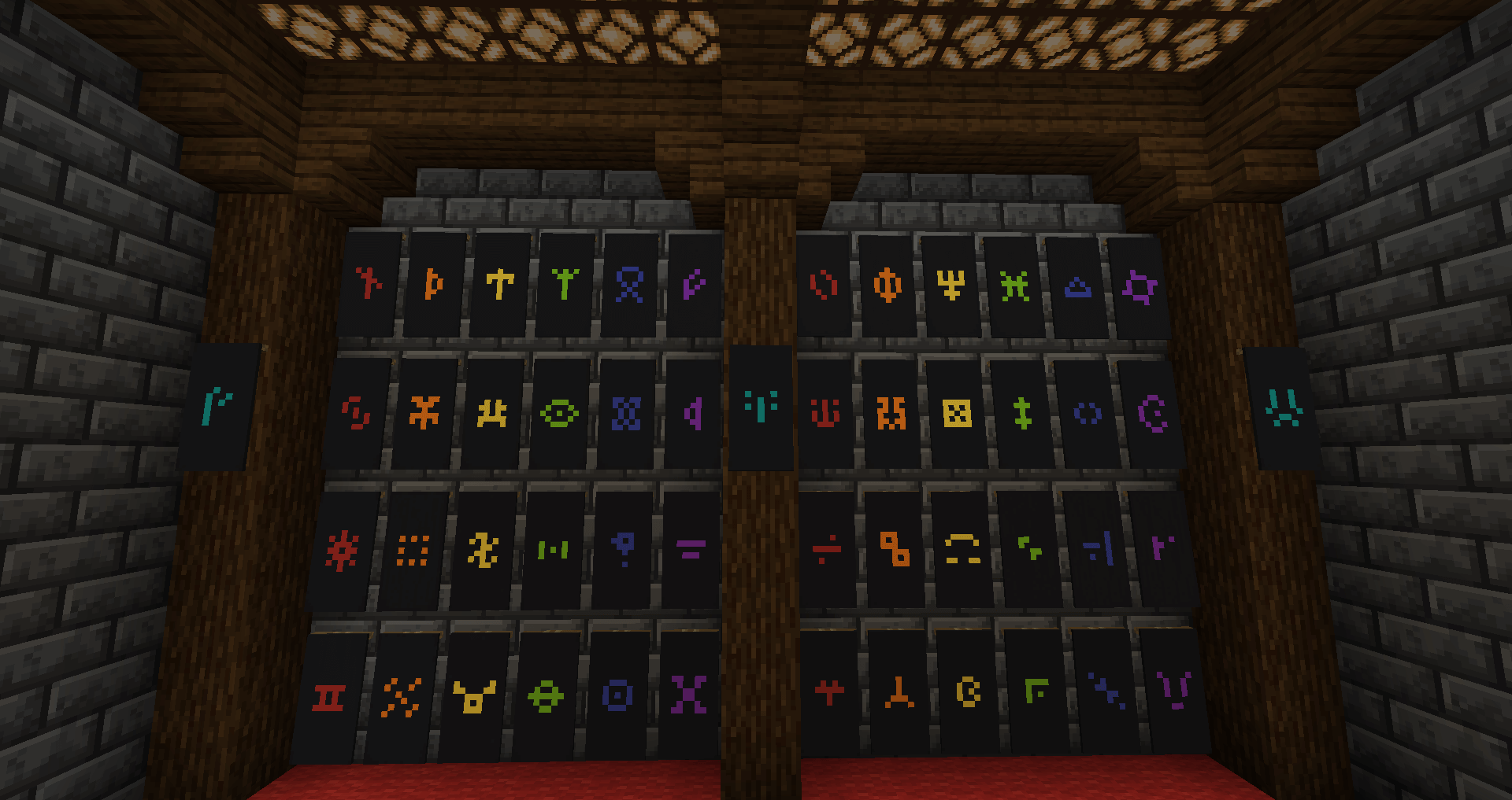 minecraft runelic font in banner magic mod