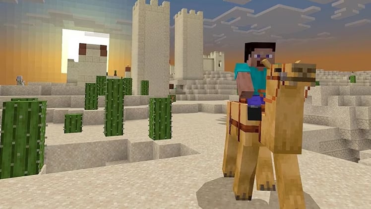 minecraft riding camel