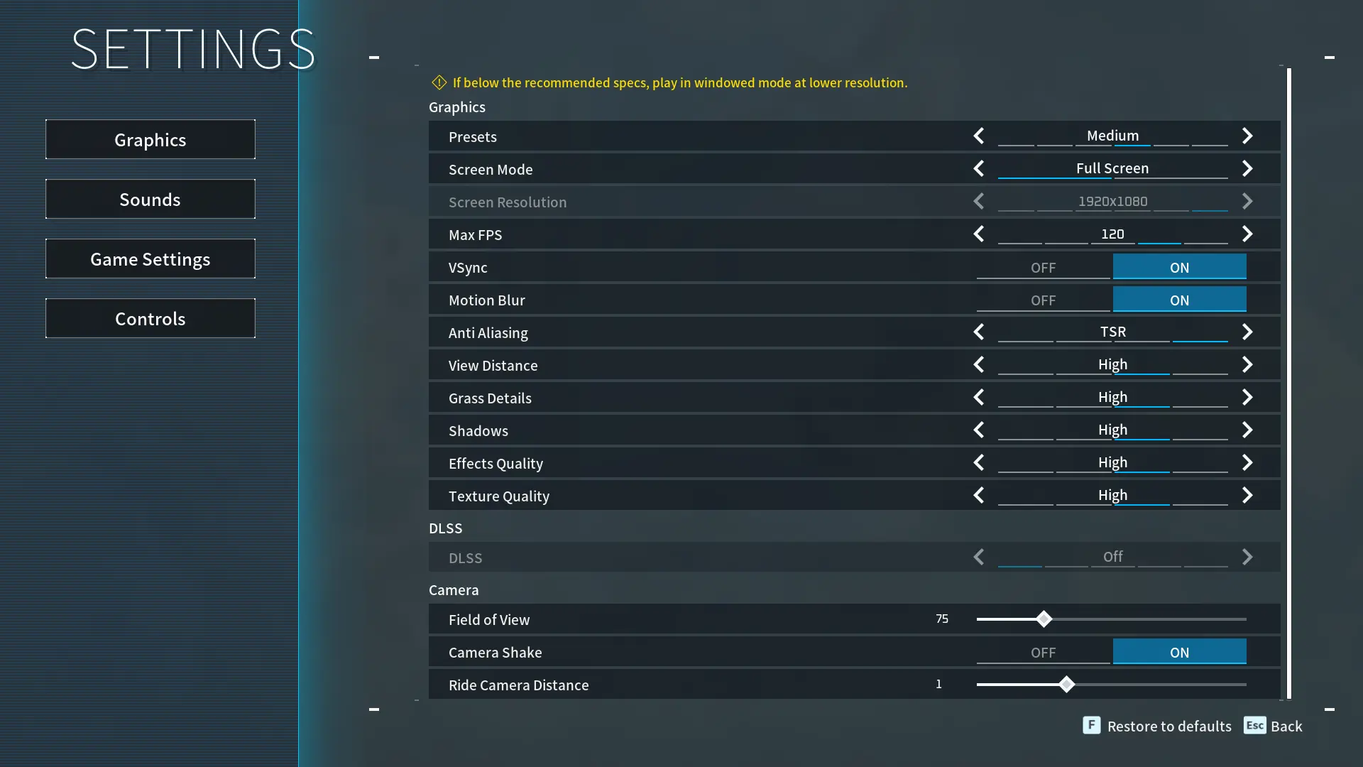 palworld graphics performance optimization