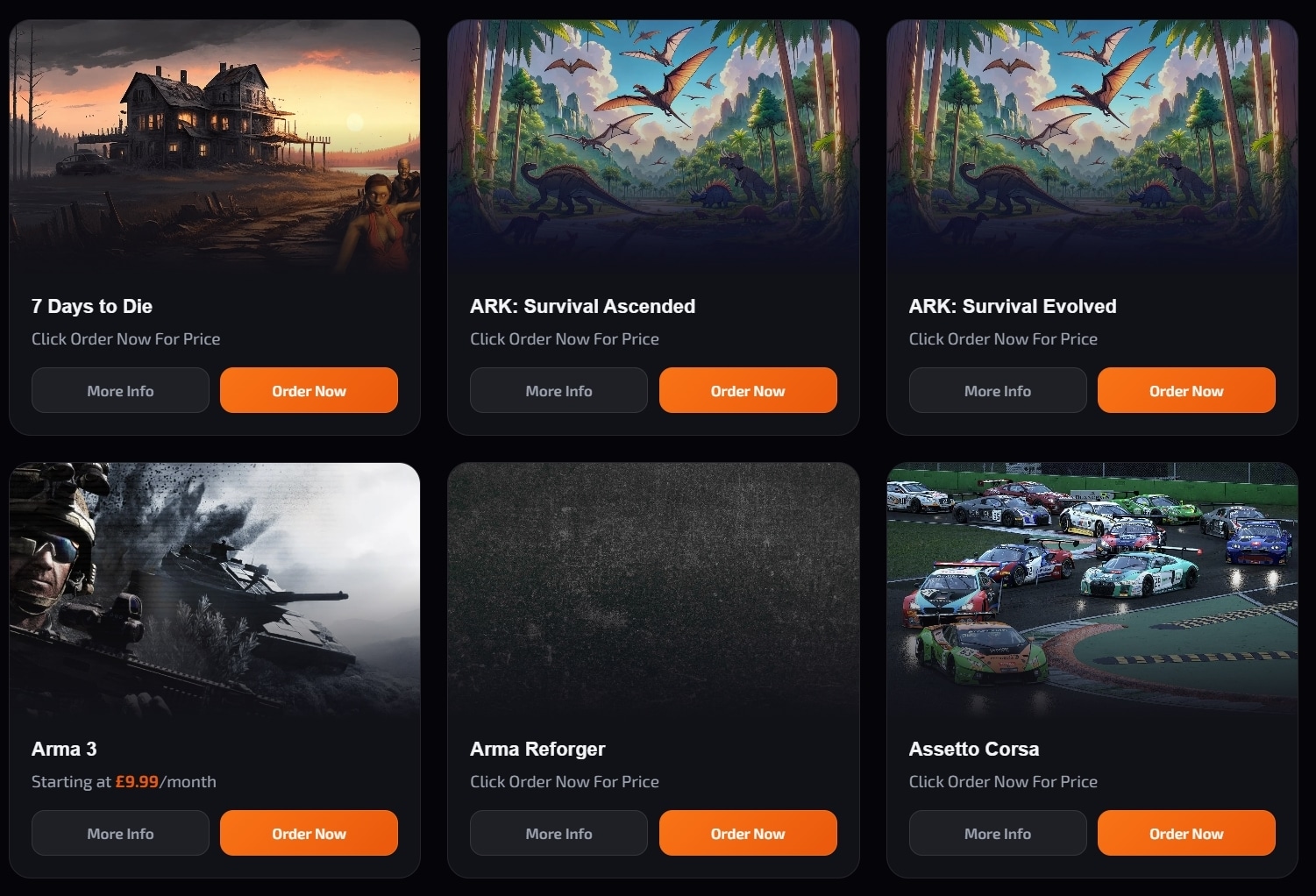 Server Games Game Server Hosting List - Game Servers - GTXGaming.co.uk