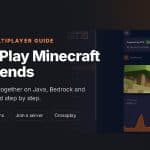 How to play Minecraft with friends: GTX guide card with the game panel of an online Minecraft server